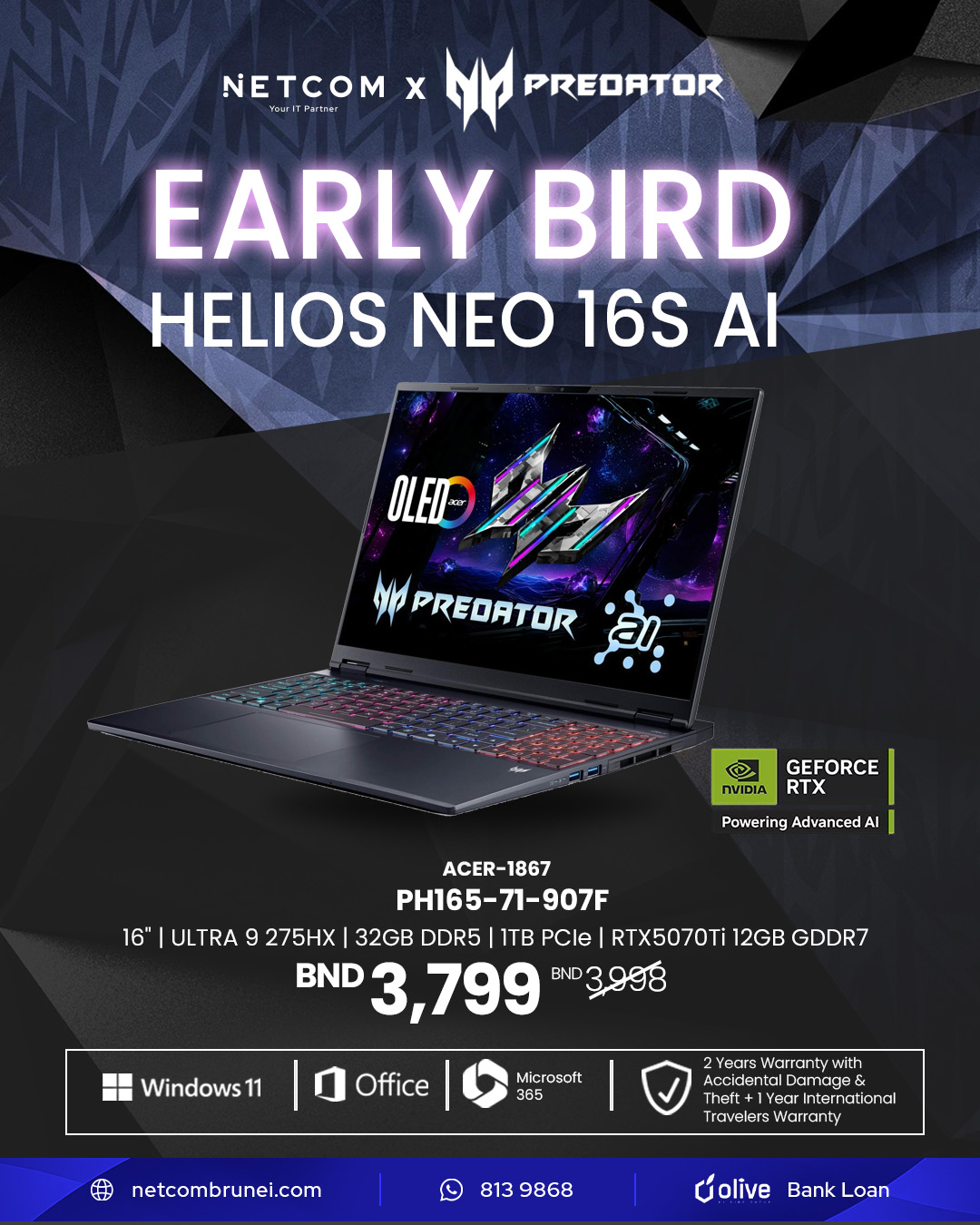 Netcom - Unlock ultimate power with the EARLY BIRD PREDATOR HELIOS NEO ...