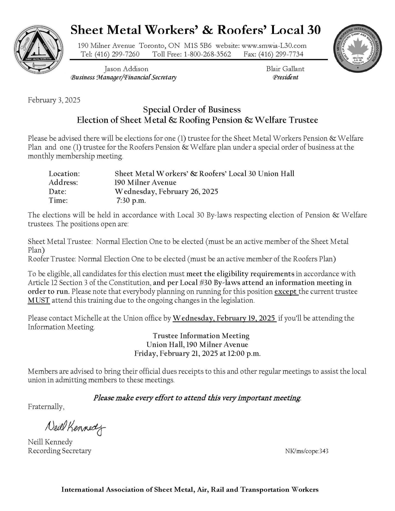 Sheet Metal Workers' & Roofers' Local 30 | Toronto ON
