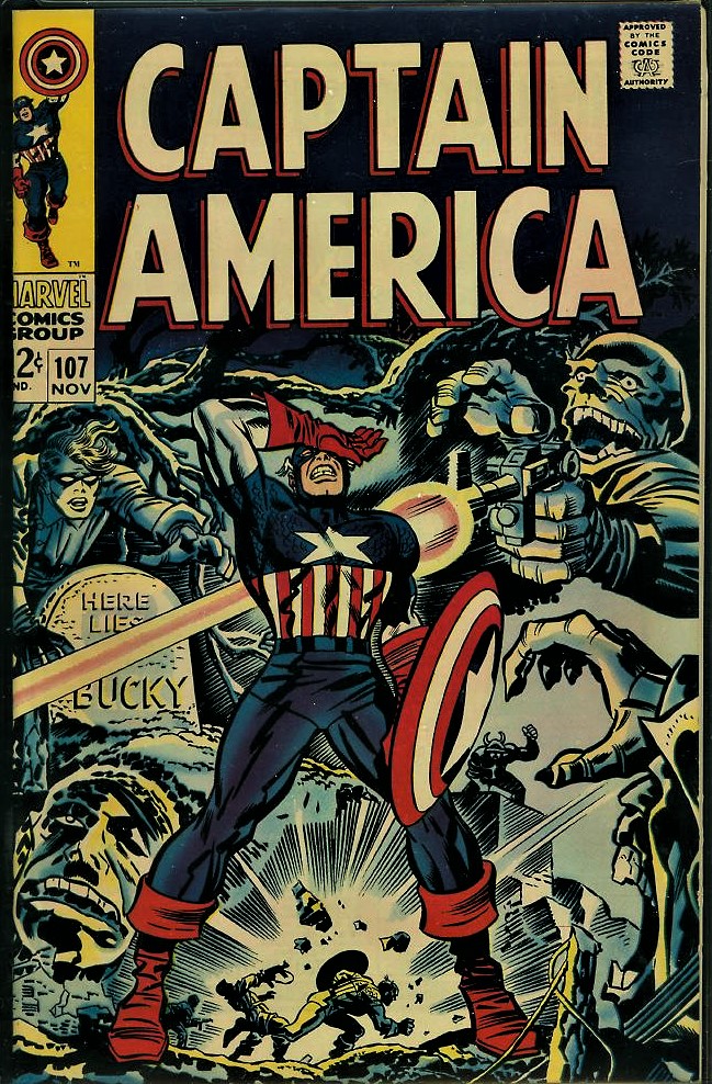 Classic Comic - Captain America #107 (1968) - Red Skull cover by