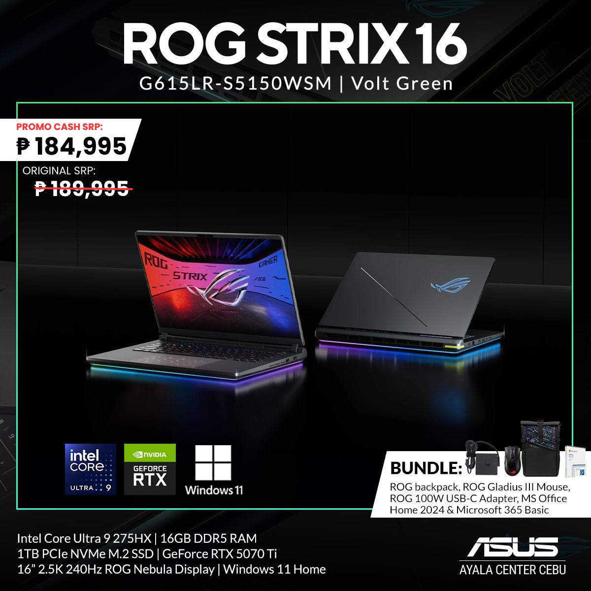 ASUS - Power, precision, and performance—meet the ROG STRIX 16 in Volt ...