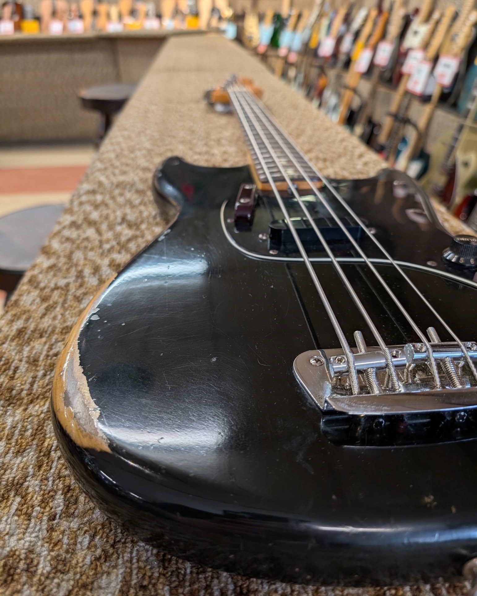 1978 Camel Tour bass with rare black finish and high-end specs