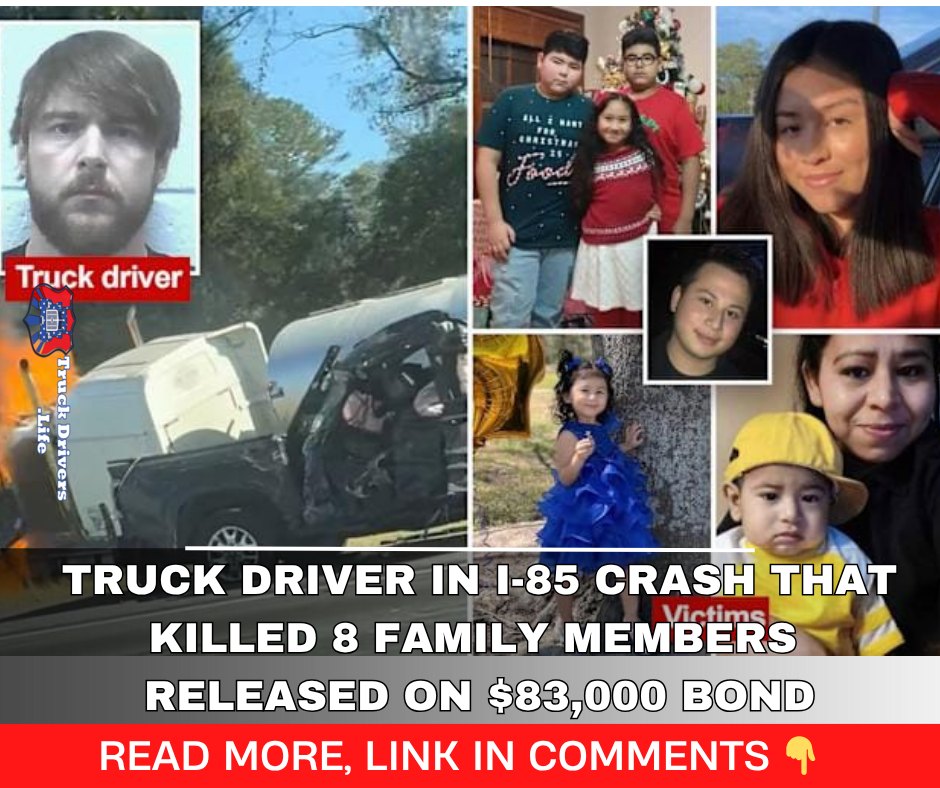 Mega - Truck driver in I-85 crash that killed 8 family members released ...