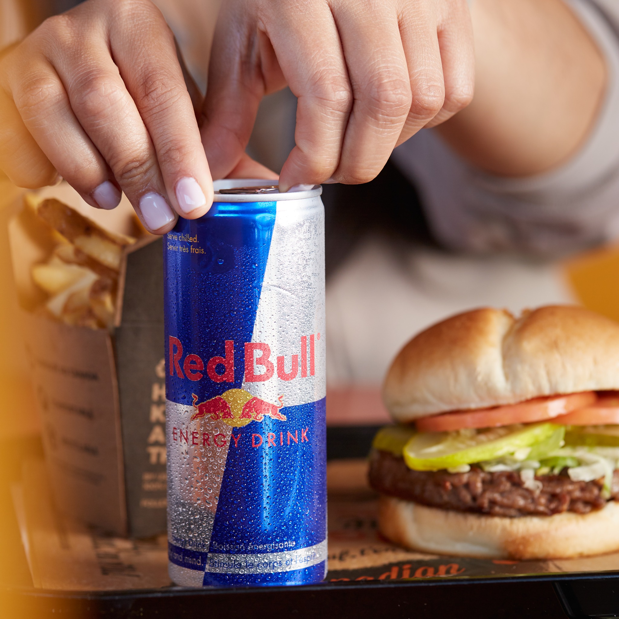 Fill up and fuel up with Harvey's and Red Bull! Add a regular or Frozen Red Bull to your meal for the ultimate energy boost