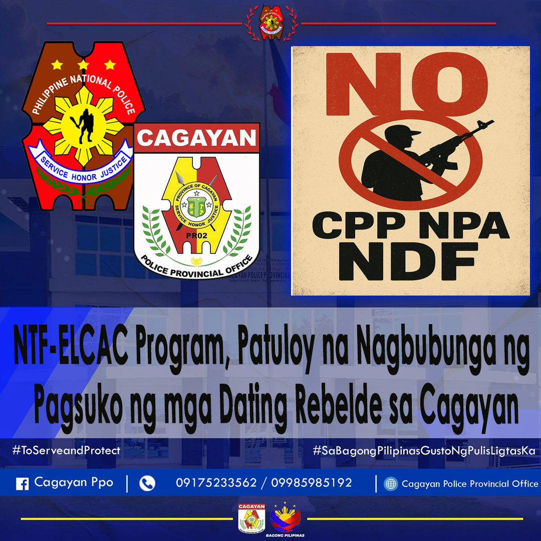 Cagayan - NTF-ELCAC Program, Patuloy na Nagbubunga ng Pagsuko ng mga ...