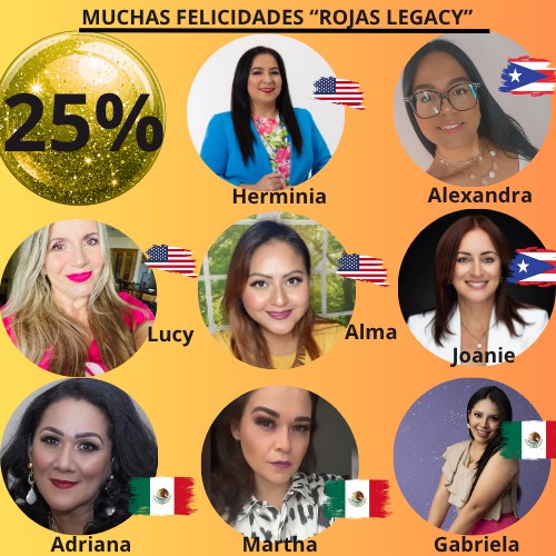 Herminia Rojas - Muchas FELICIDADES 25 % ROJAS LEGACY... | Facebook