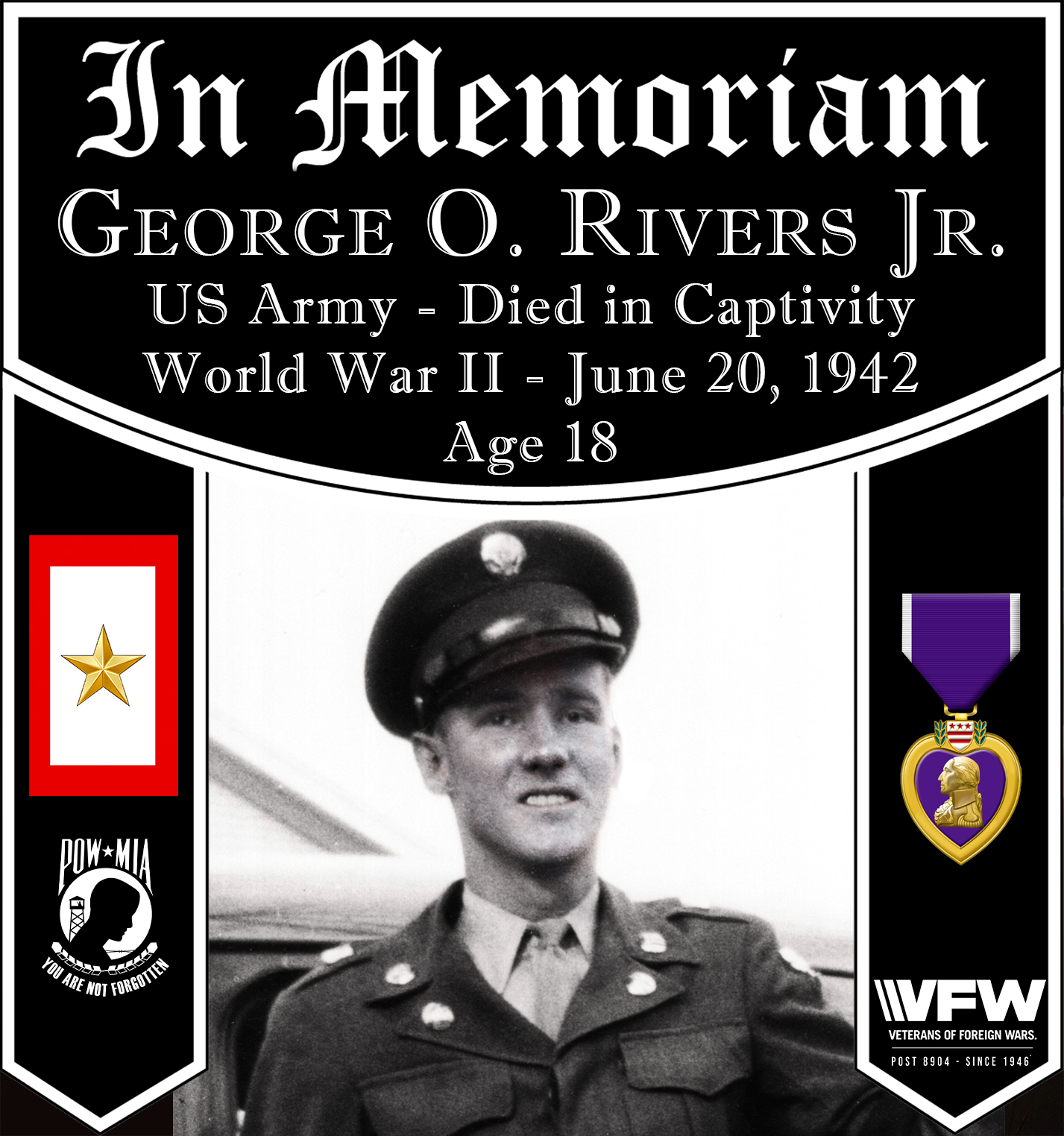 VFW - Honoring US Army World War II Veteran Private First Class GEORGE ...