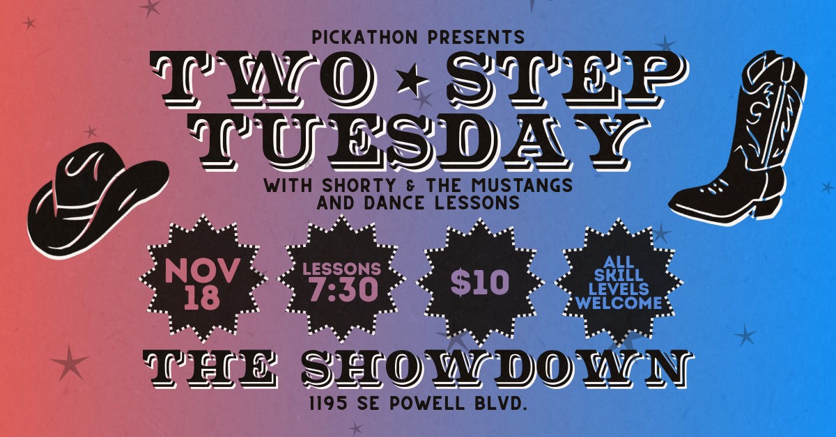 Two-Step Tuesday with Shorty and The Mustangs and Dance Lessons