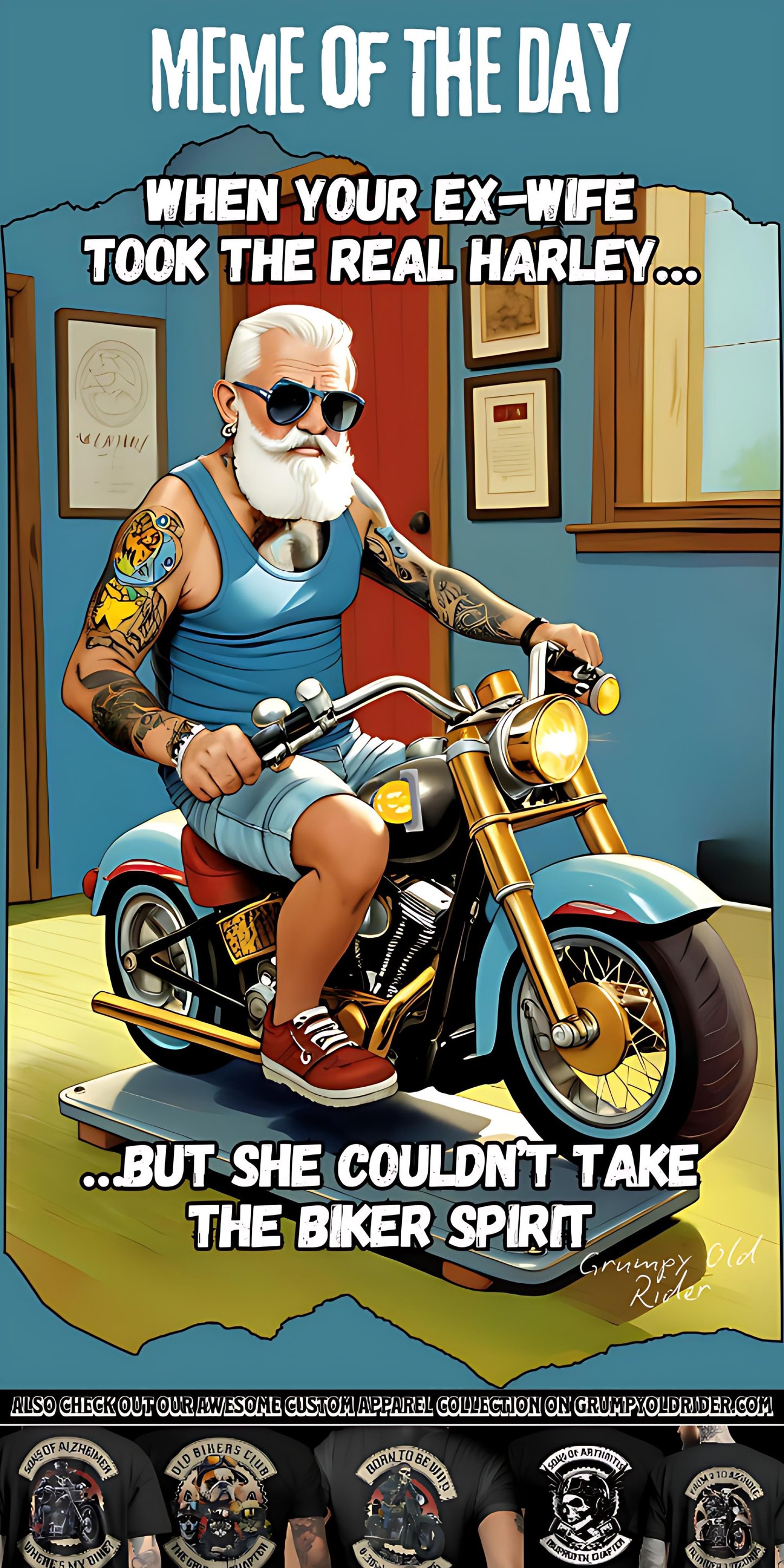 Meme of The Day 😂😂😂 She took the... - Grumpy Old Rider | Facebook