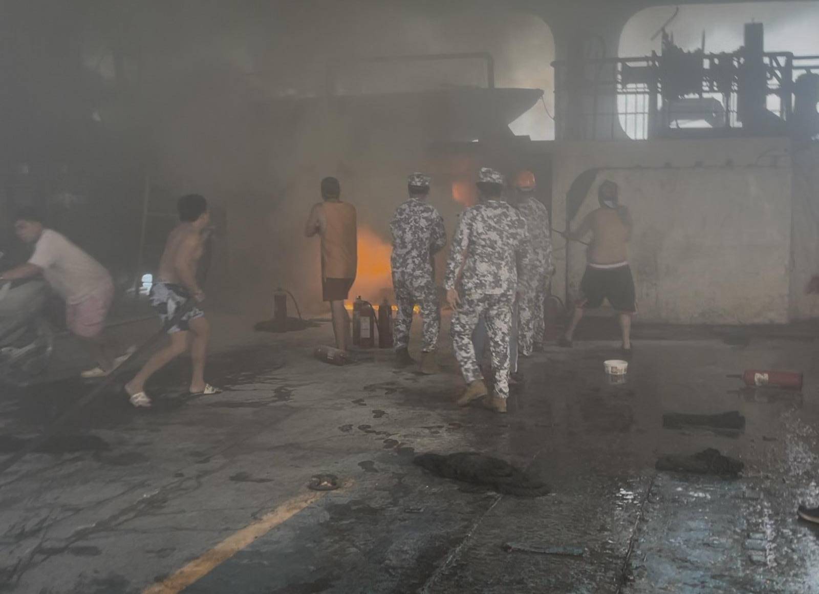 GMA - LOOK: A fire broke out aboard the MV RORO Master 2 during loading ...