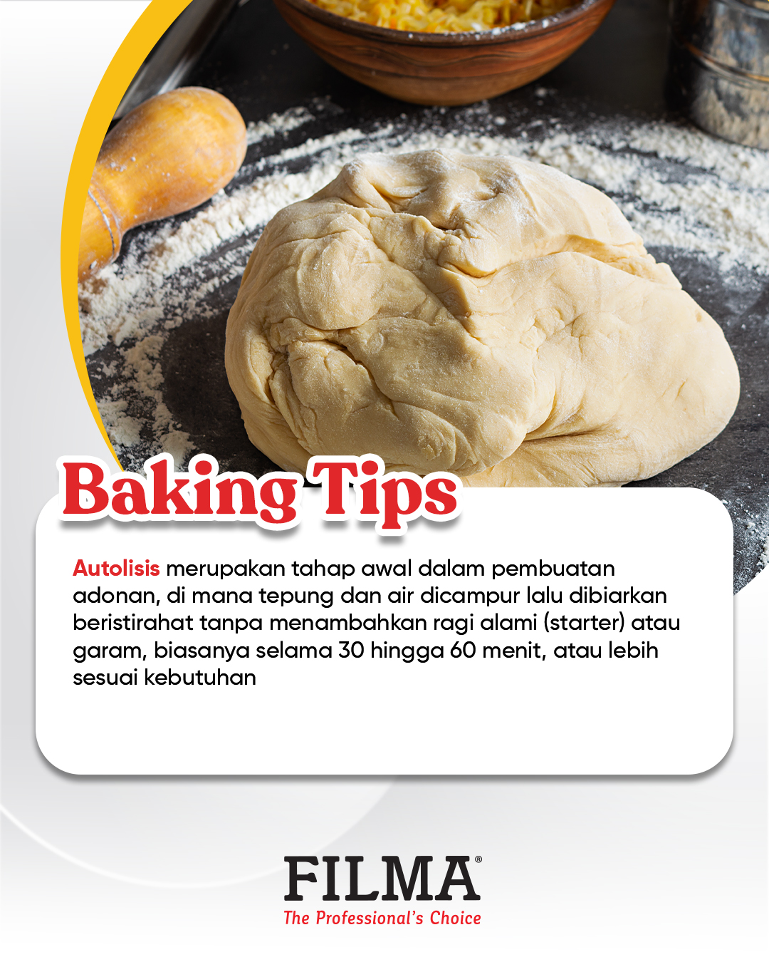FilmaProf - Autolisis adalah tahap penting dalam proses pembuatan roti ...