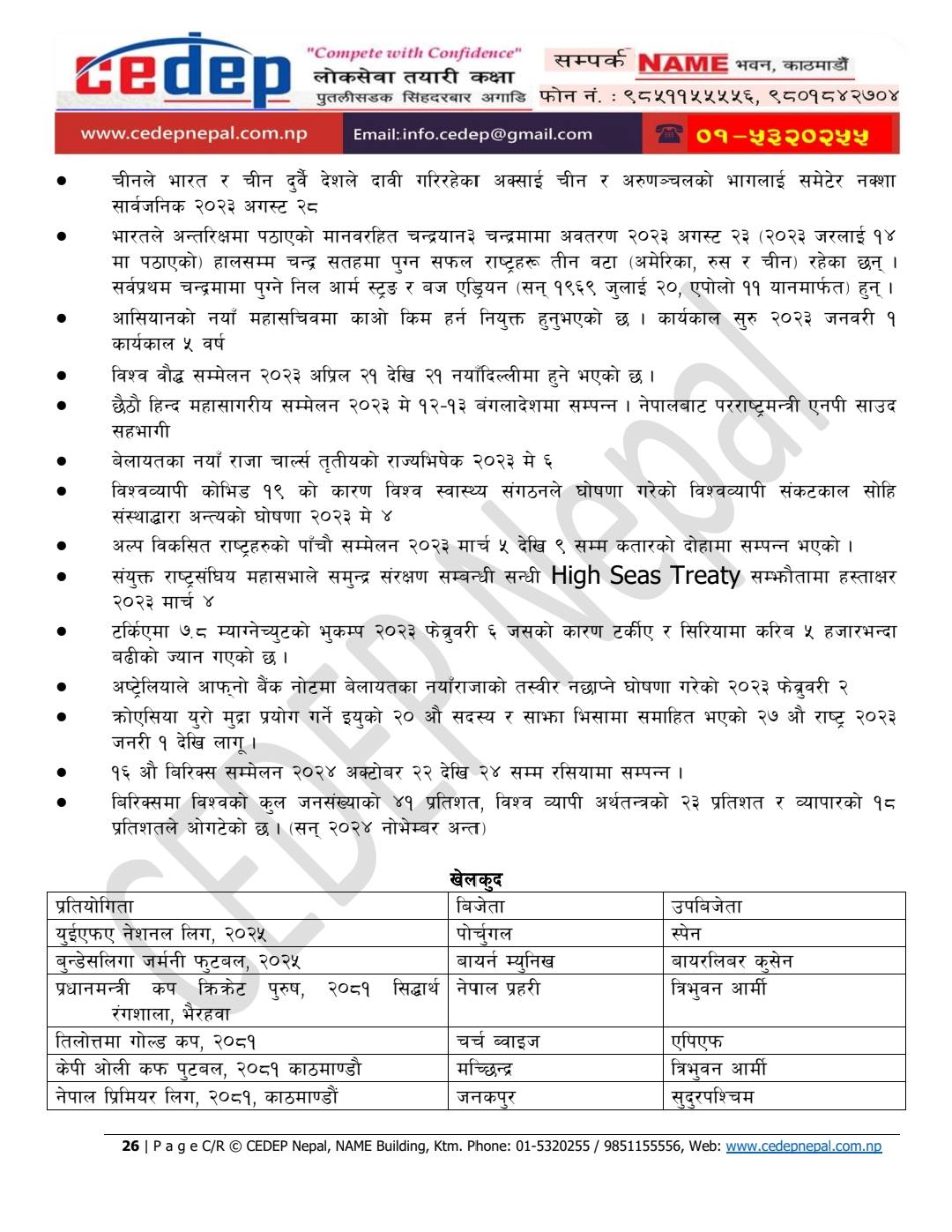 CEDEP Nepal लोकसेवा... - CEDEP Nepal लोकसेवा तयारी कक्षा