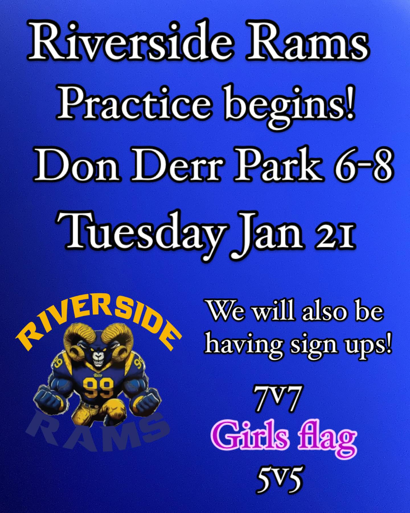 The REAL Riverside Rams Jr All American Football & Cheer