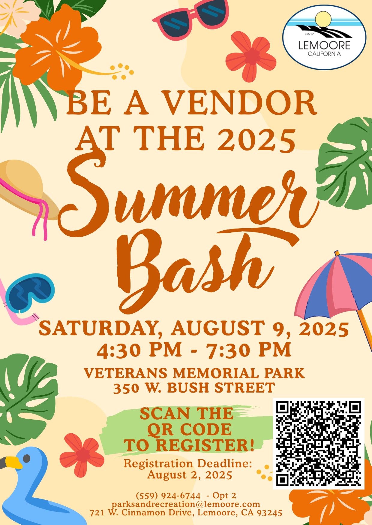 City - Sign up to be a vendor at our Summer Bash happening on August 9 ...
