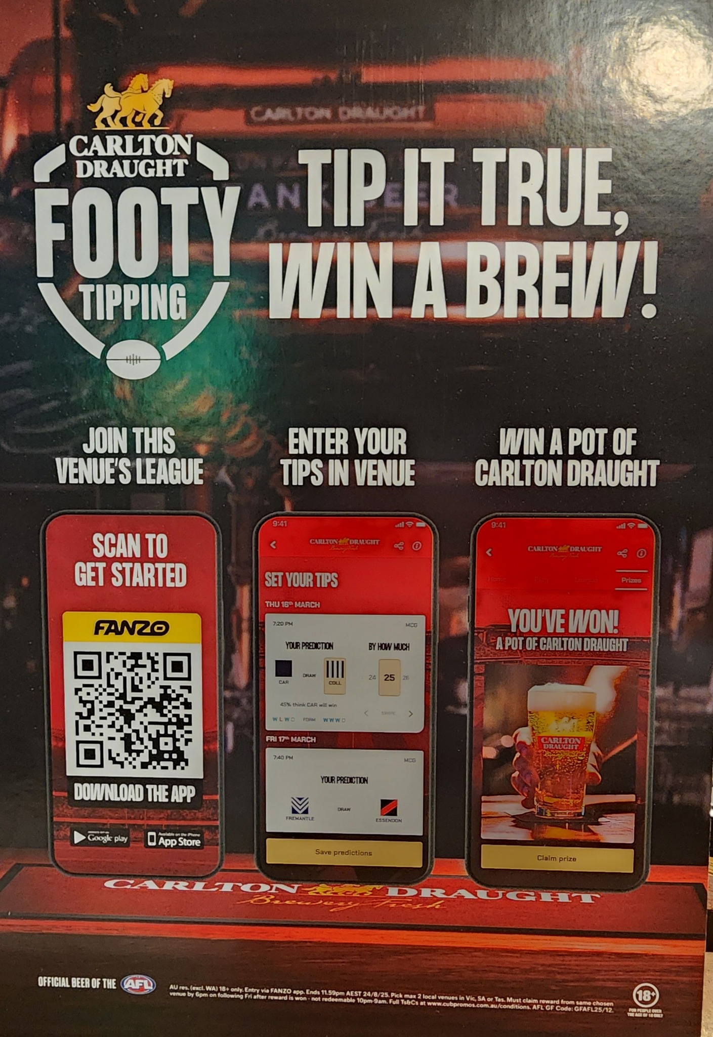 Rubicon Hotel - Yes..... our Carlton Draught & Fanzo footy tipping is ...