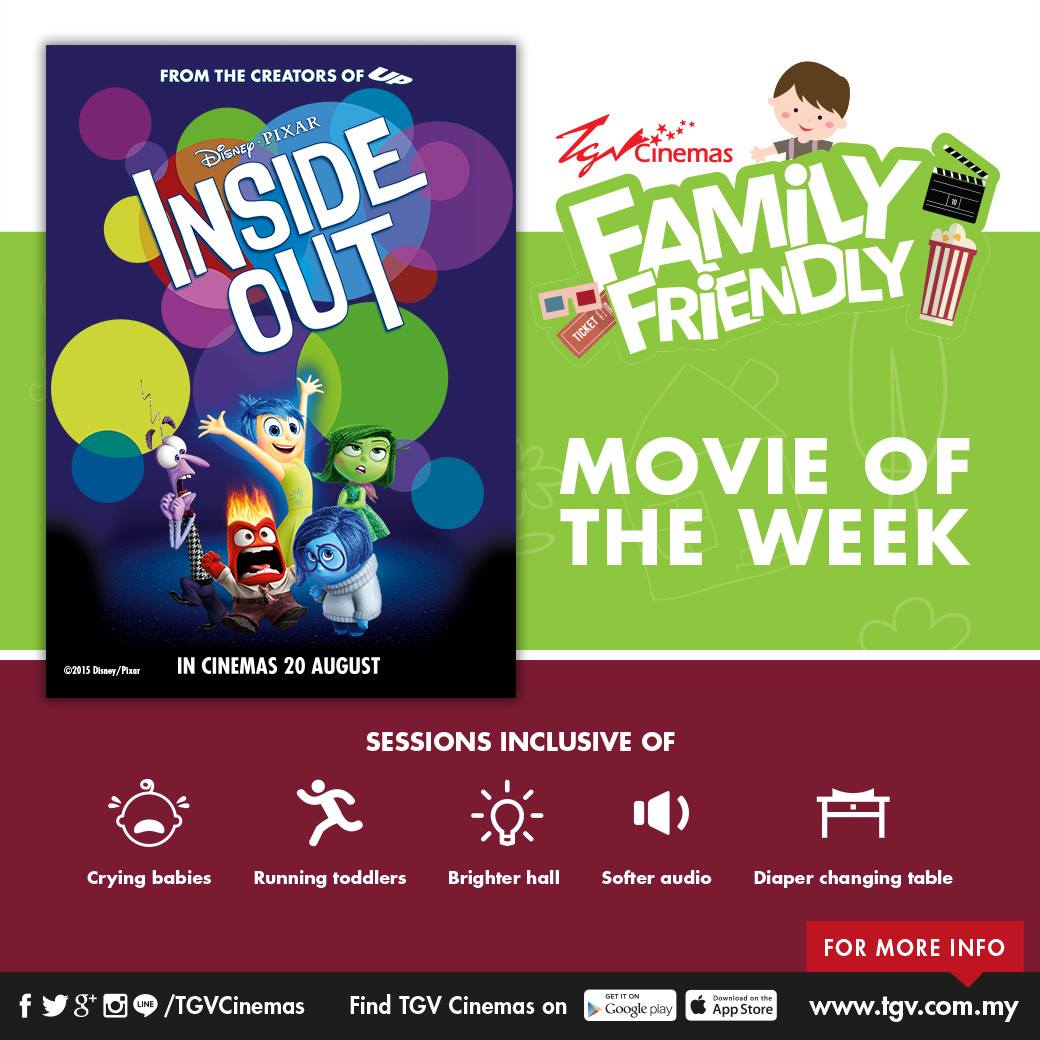 Tgv Cinemas Inside Out Is Now Showing Catch It At Our Family Friendly Session At Tgv Cinemas 1 Utama Tgv Cinemas The Encorp Strand Mall And Tgv Cinemas Jaya Shopping Mall