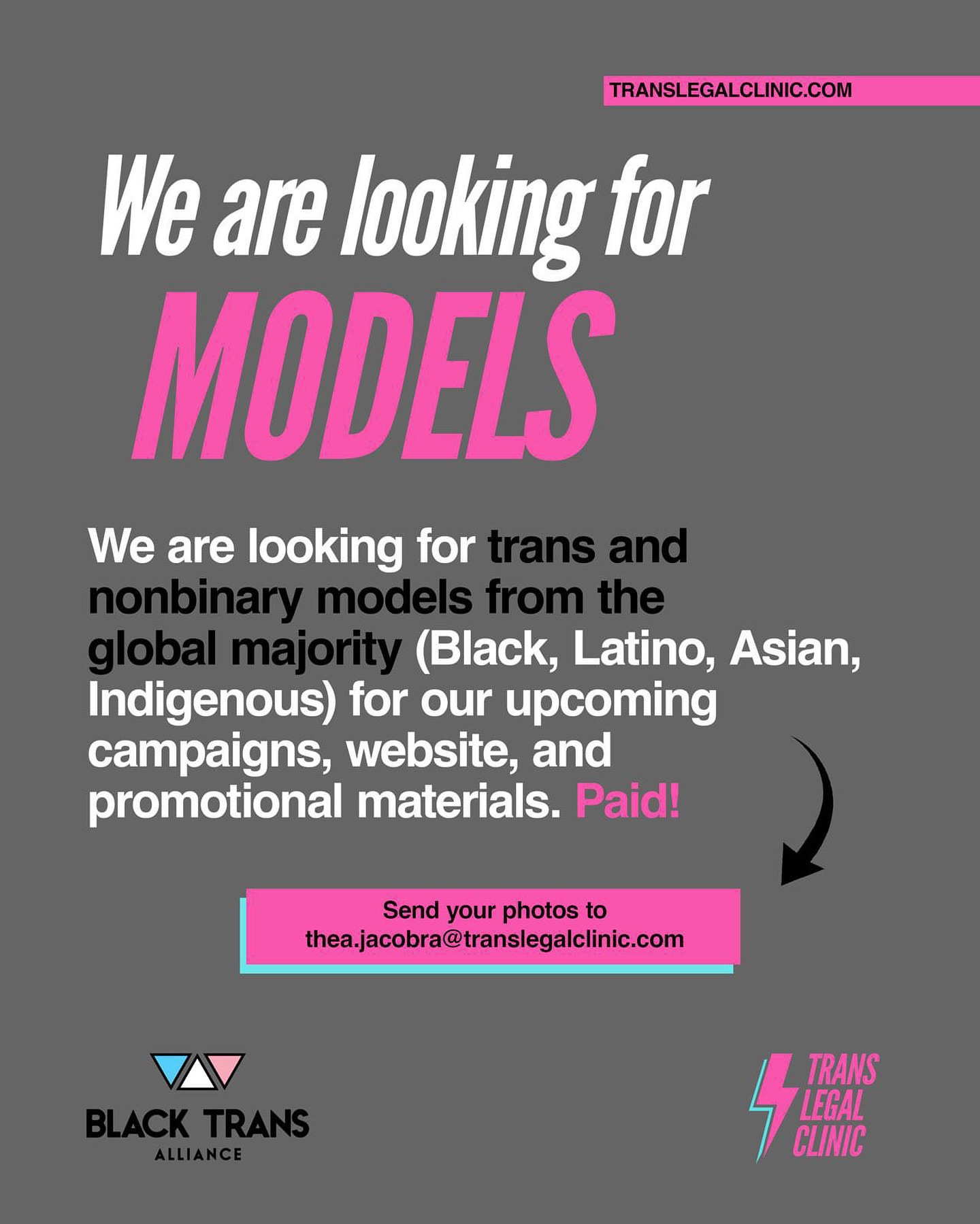 Black - Our friends at @translegalclinic are looking for trans and non ...