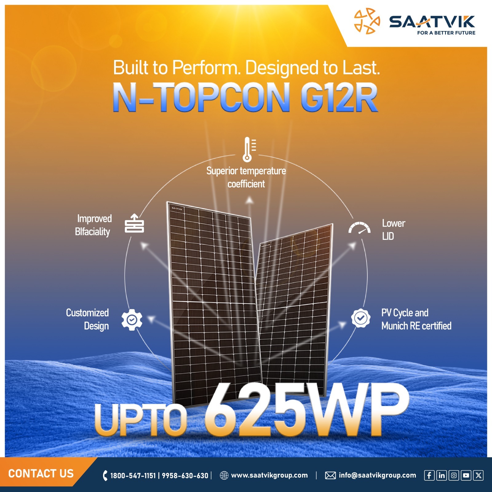 Saatvik - N-TOPCon G12R , Built to Perform. Designed to Last. When ...