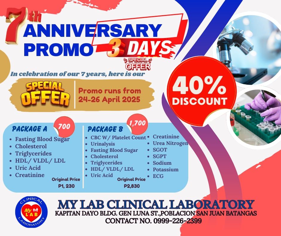 🎉 ... - My Lab Clinical Laboratory - San Juan, Batangas | Facebook