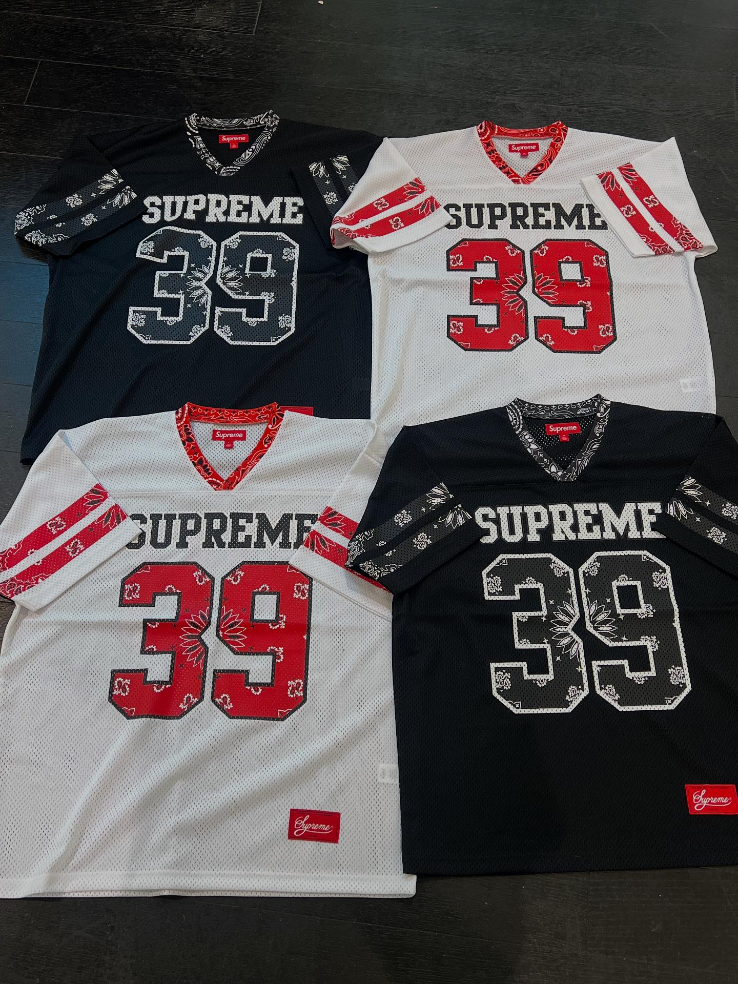 New Supreme Arrivals‼️ Supreme Bandana Jerseys now available at 