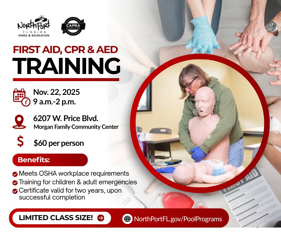 North - Join us for First Aid, CPR & AED Training and gain the skills ...