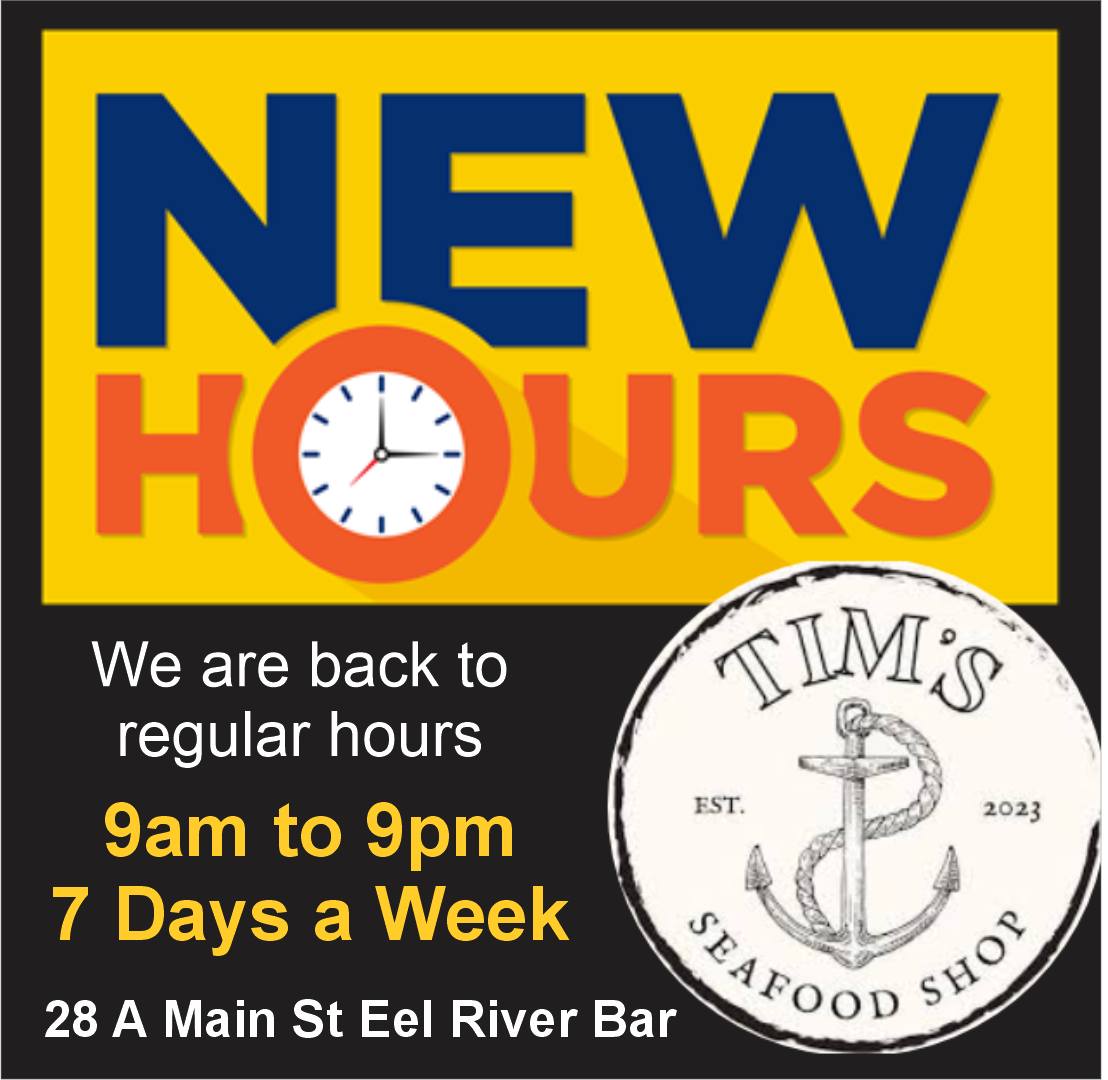 Tim's - 🕘 Tim’s Seafood Shop – We’re Back to Fall Hours! We’re now open ...