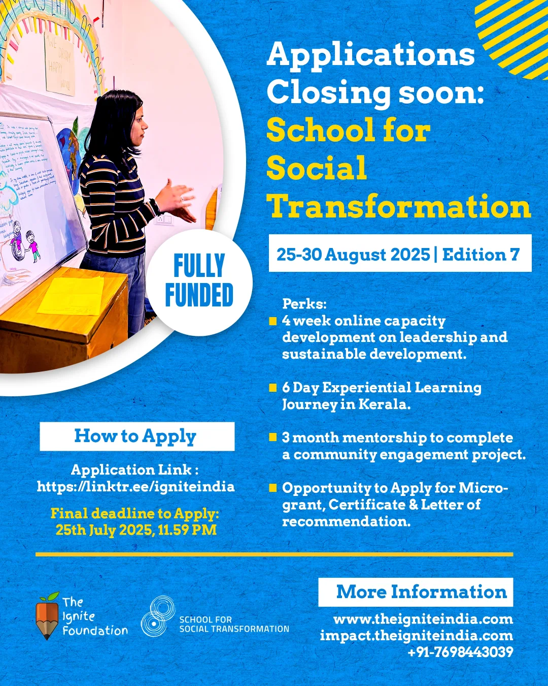 Ignite India - 🚨 Applications Closing Soon! 🚨 Are you a... | Facebook