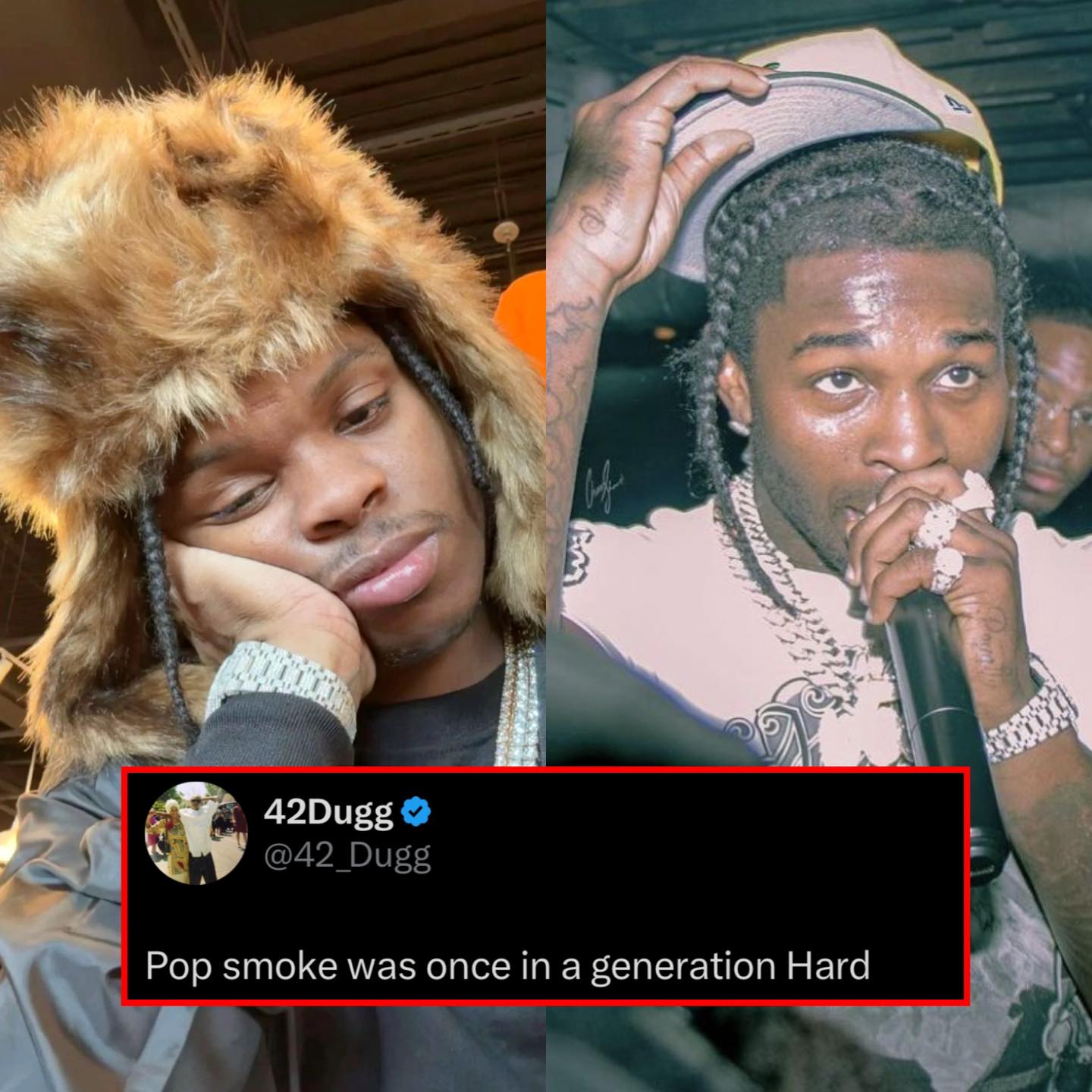 42 Dugg says artists like Pop smoke come once in a generation??️