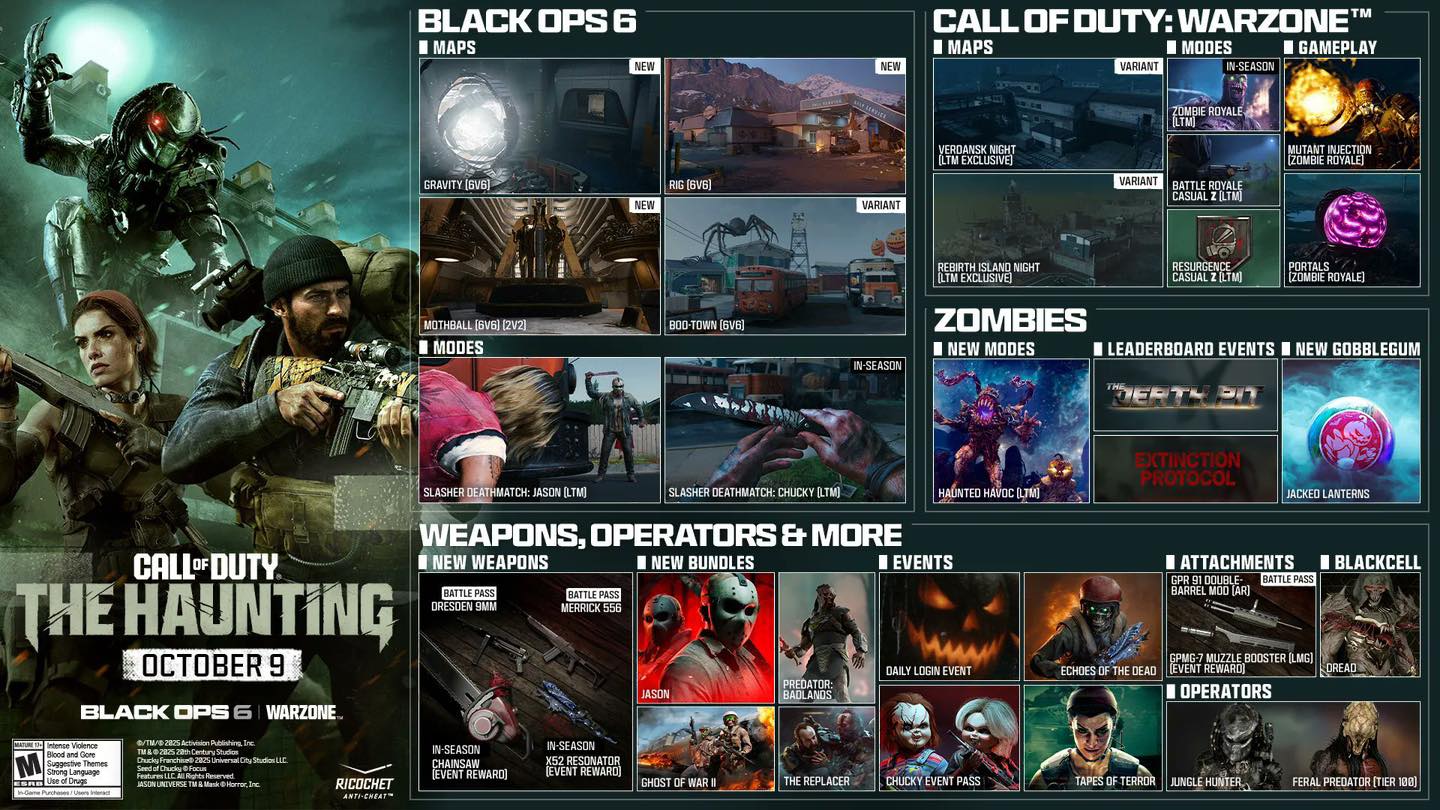 Call - Black Ops 6 x Warzone - Season 06 The Haunting Roadmap | Facebook