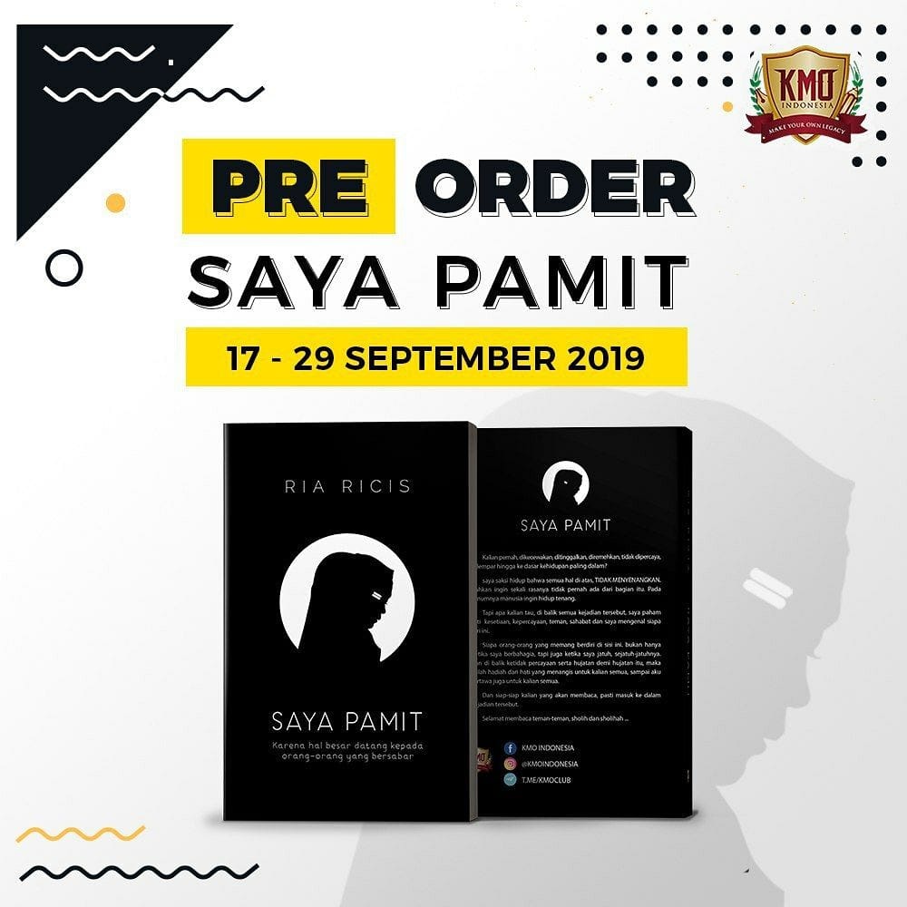 Buku Saya Pamit Ria Ricis - Apa sih cerita yang ditulis Kak Ria Ricis ...