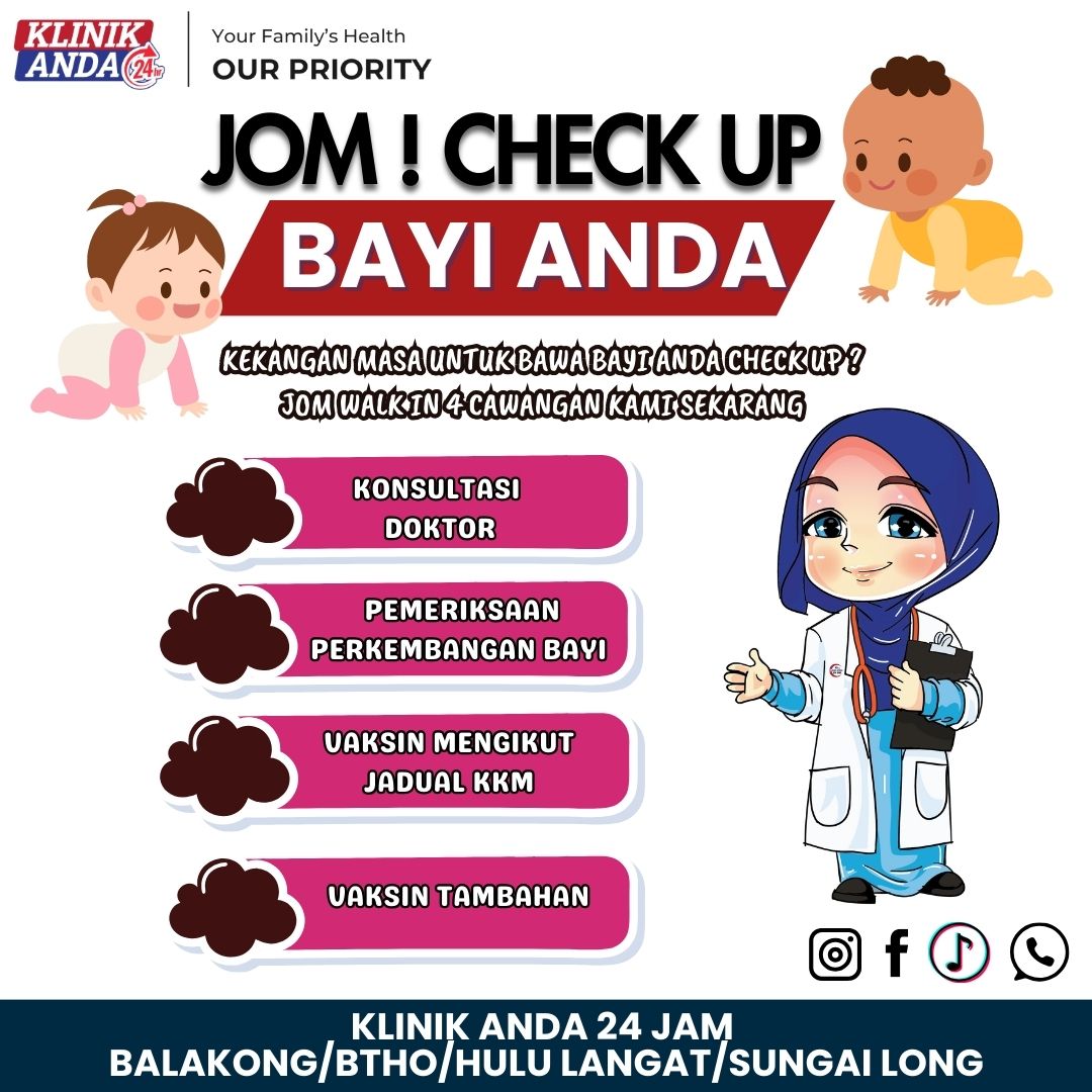 Hq - Kekangan masa nak bawa anak untuk check up ? susah cuti dan sibuk ...