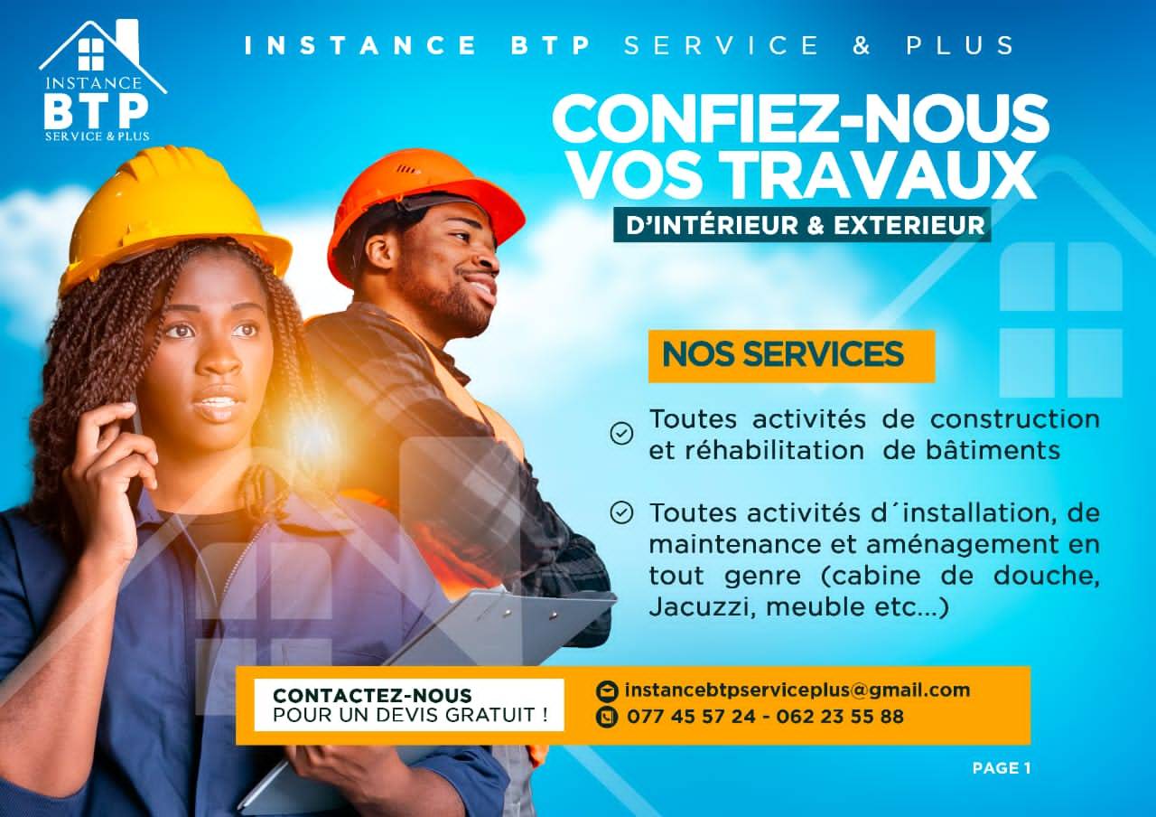 Instance BTP Service & Plus | Libreville