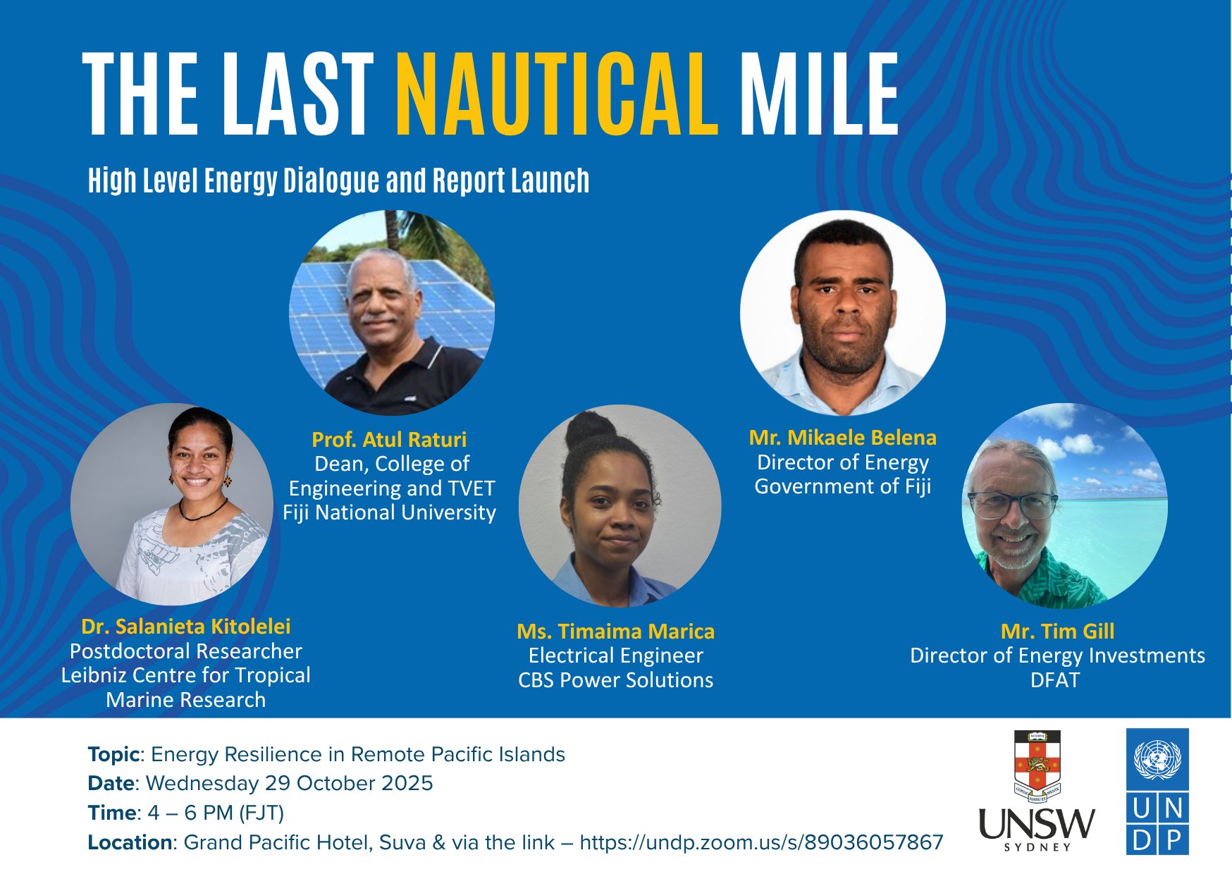 🌊 Meet the Panel: The Last... - UNDP Pacific Office in Fiji | Facebook