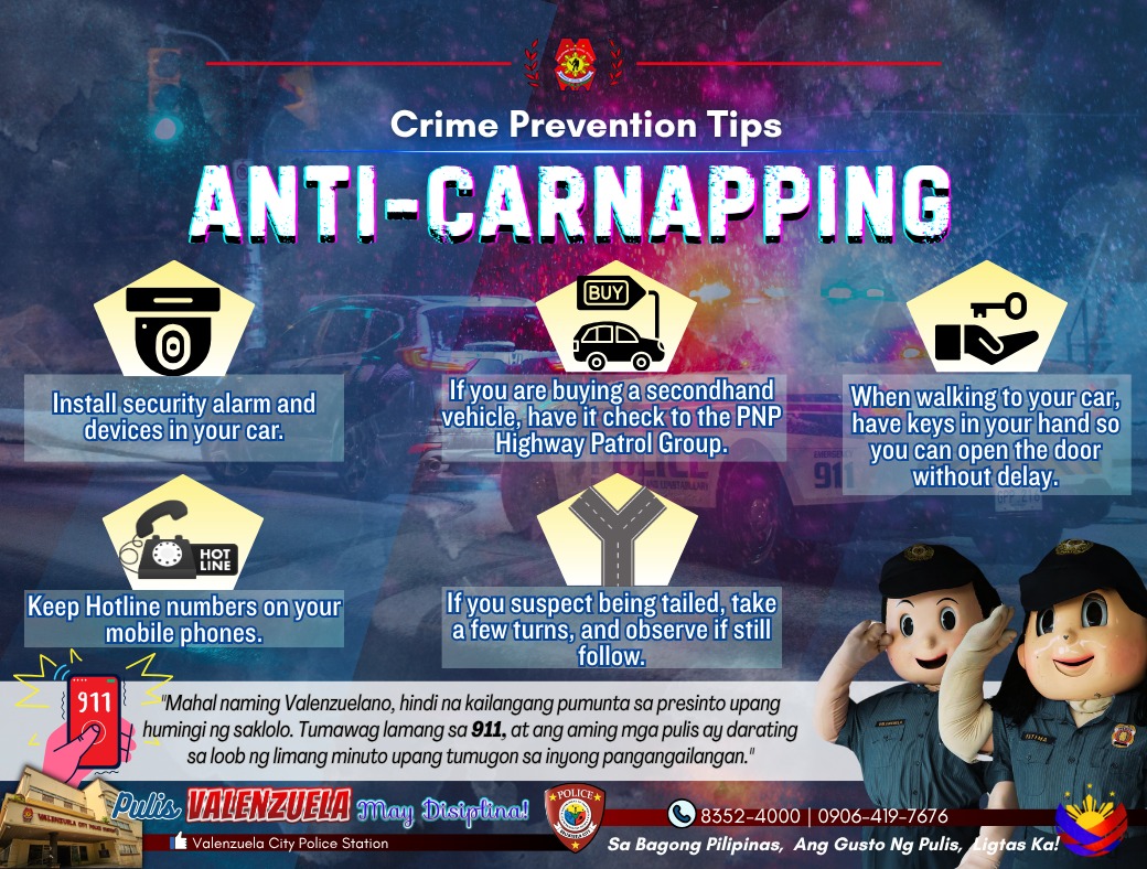 Crime Prevention Tips... - Valenzuela City Police Station | Facebook