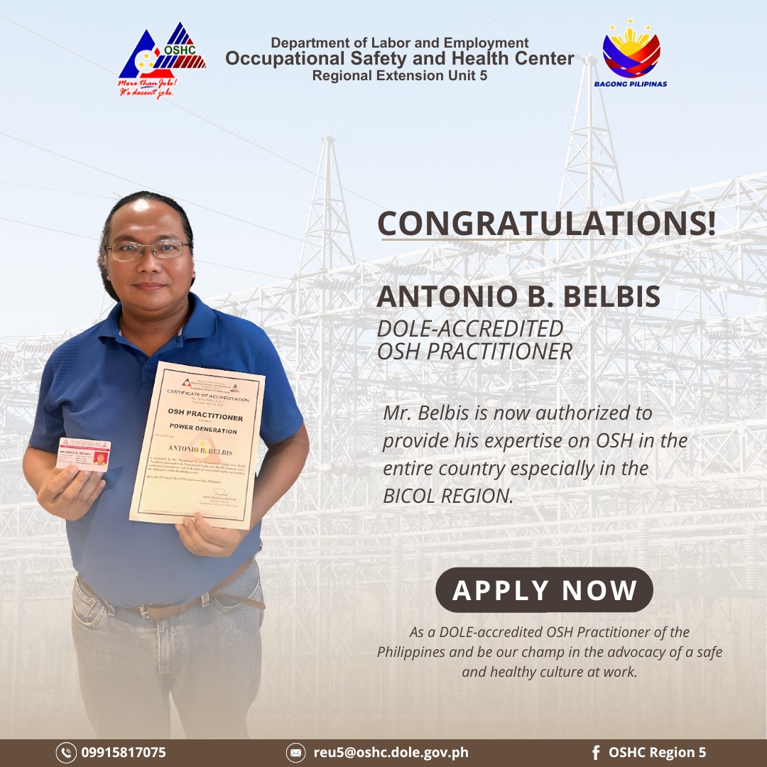 OSHC Region 5 - Congratulations to Occupational Safety and... | Facebook