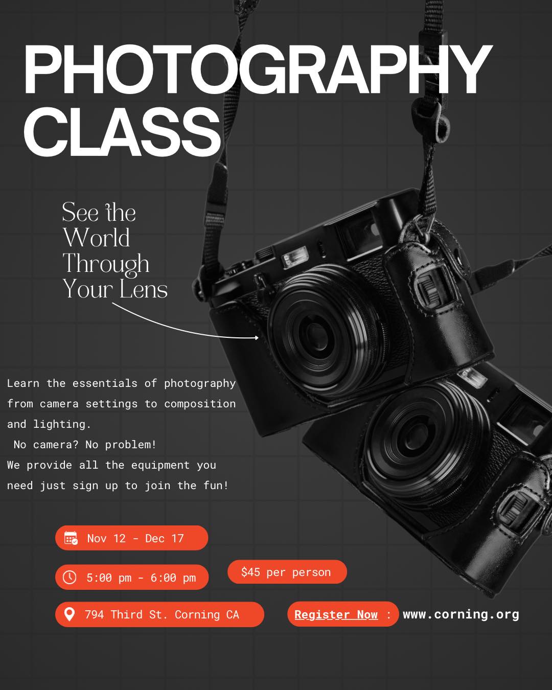 City - 📸 Our Photography Class starts next week! Ready to take your ...