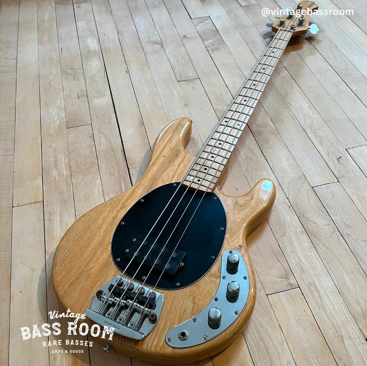 A 1987 Music Man Stingray with a Honeyburst finish. @bass_frontiers