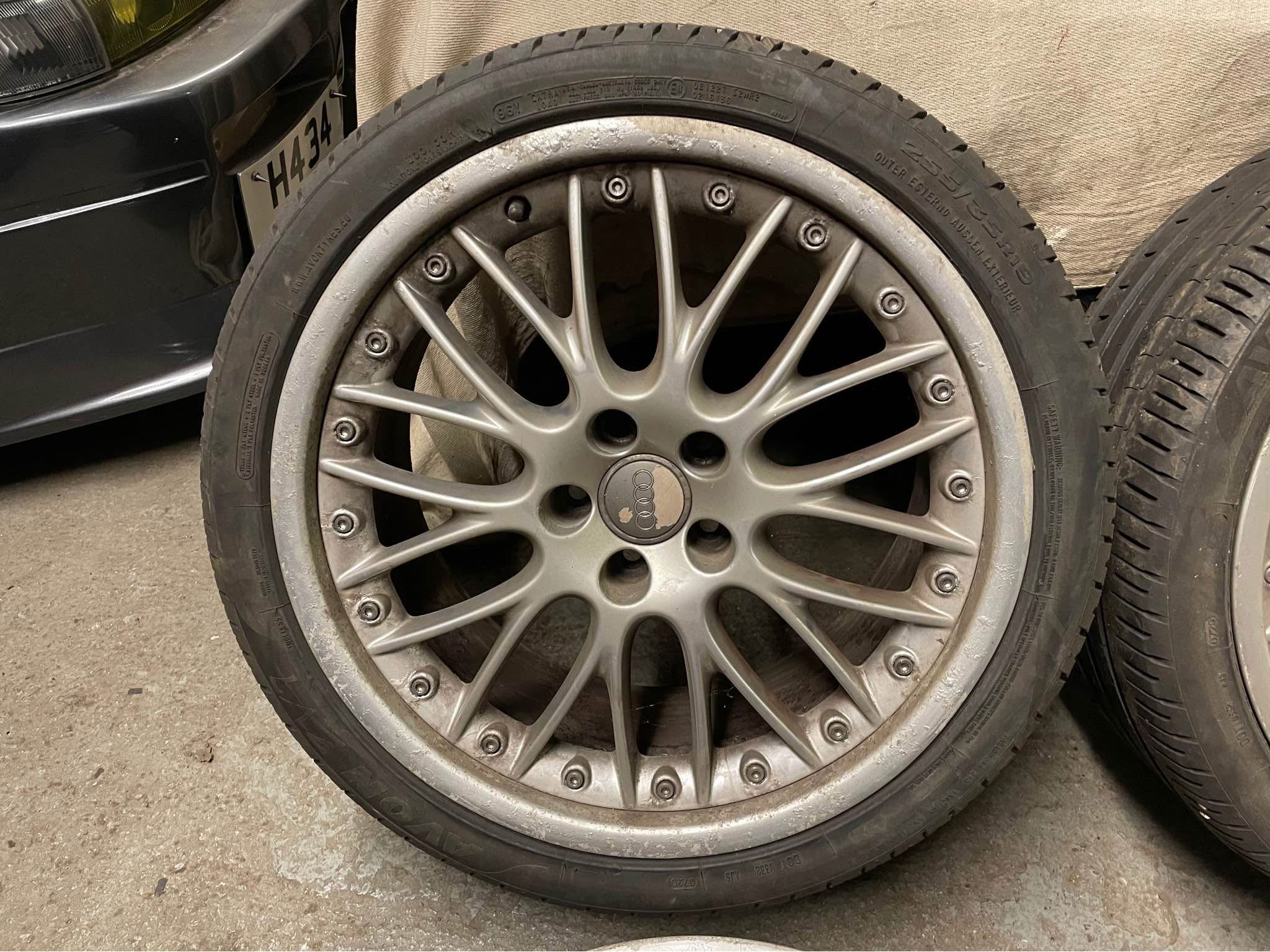 19x9 GENUINE AUDI 5X112 SPEEDLINE SPLIT RIMS ALLOY WHEELS 8TO601025P ...