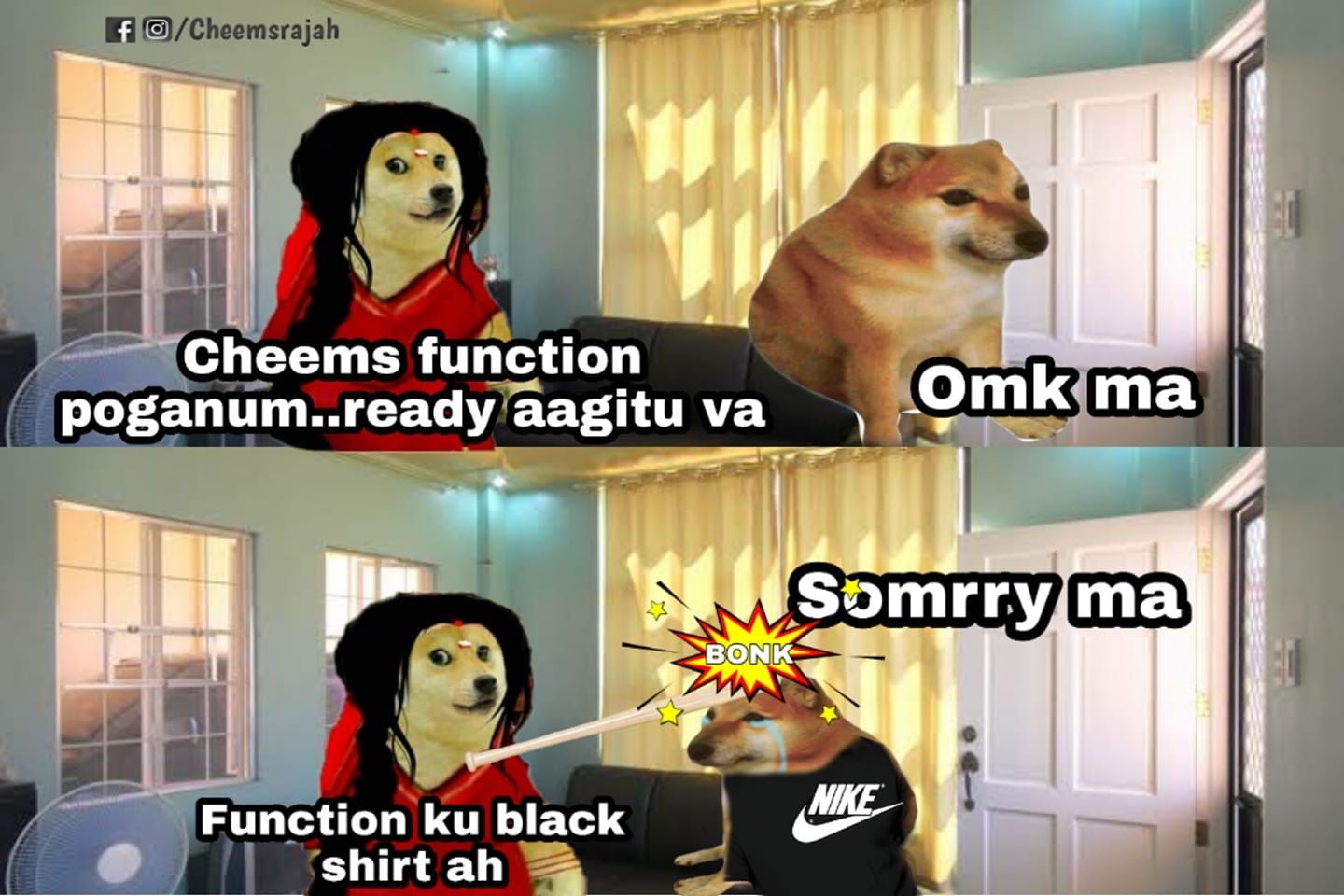 Cheems Rajah - 🅱️lack p⭕tta Th🅰️ppa | Facebook
