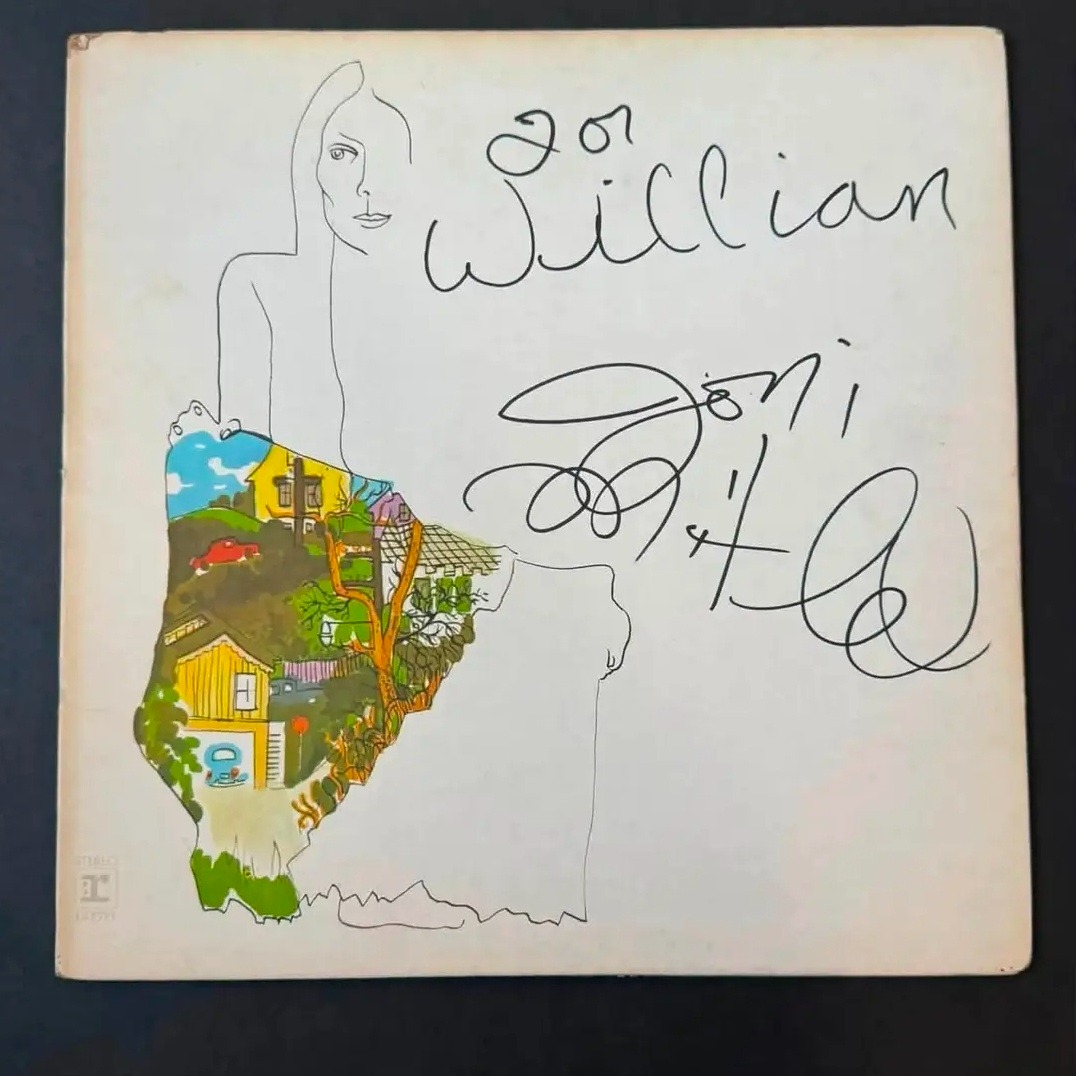 Joni Mitchell Signed Album Found at Thrift Store