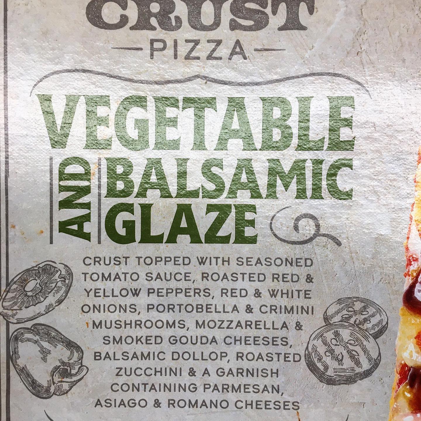 Aldi's Mama Cozzi's artisan style crust pizza in two flavors