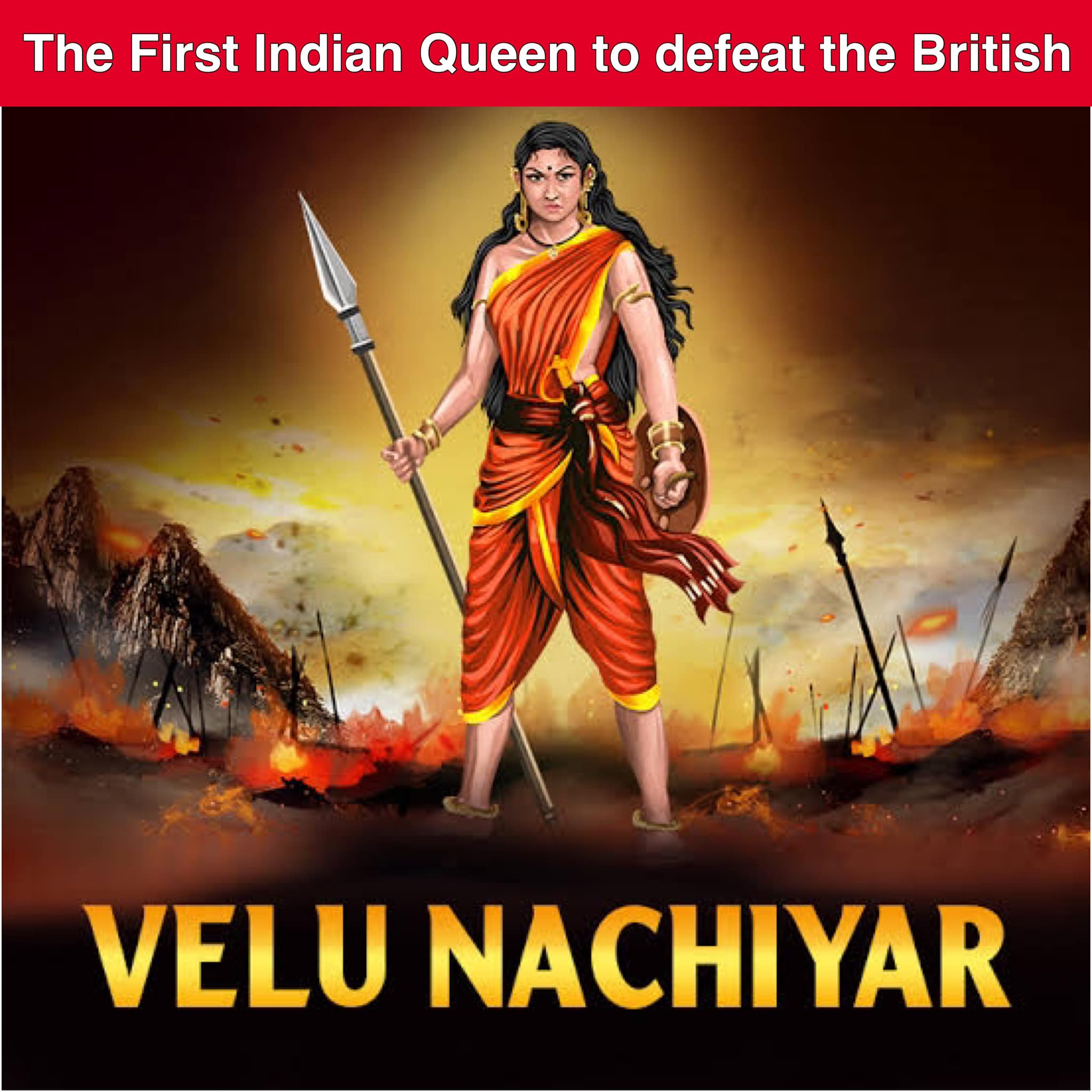 The Tudor - Rani Velu Nachiyar ~ who humiliated the British Empire Rani ...