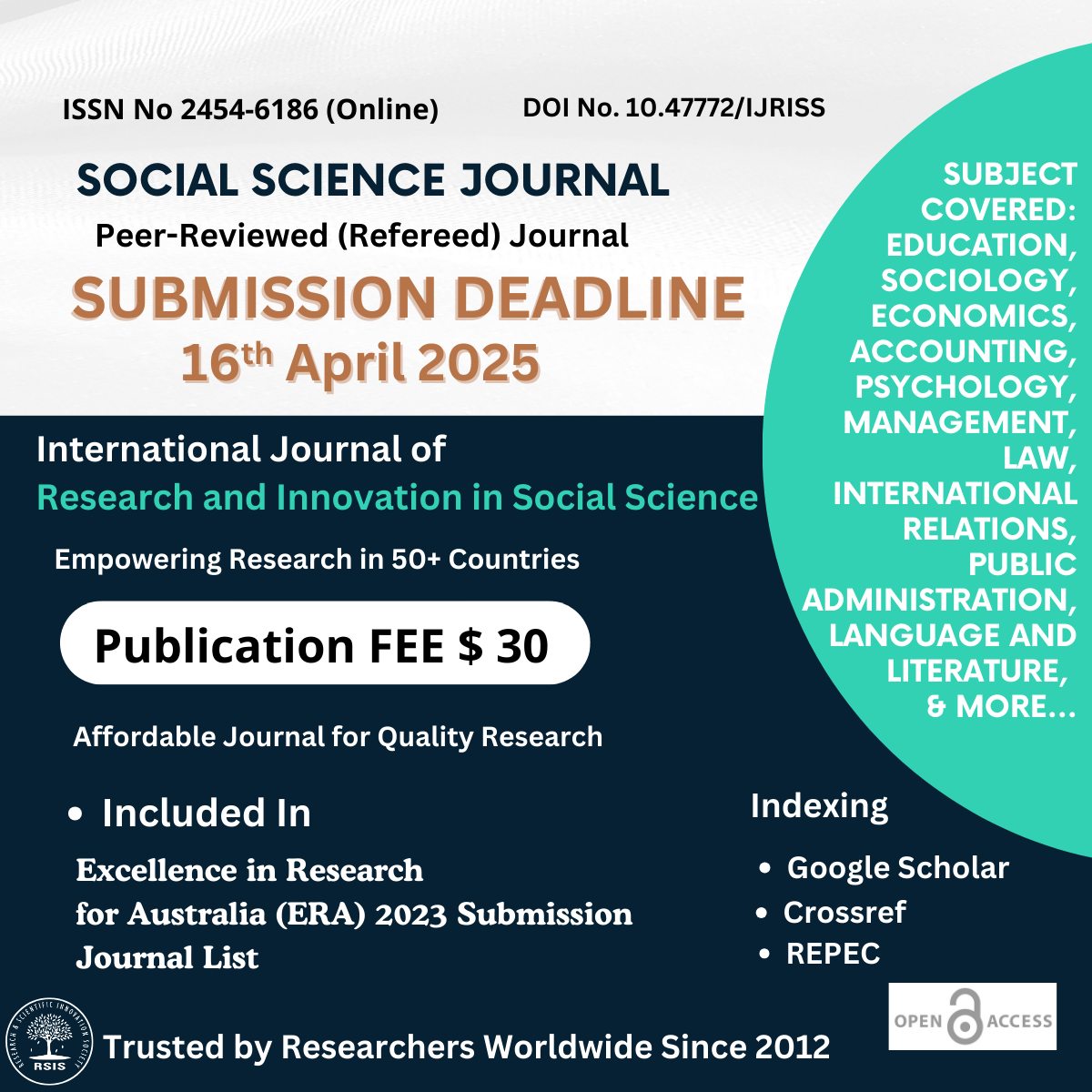 International Journal of Research and Innovation in Social Science