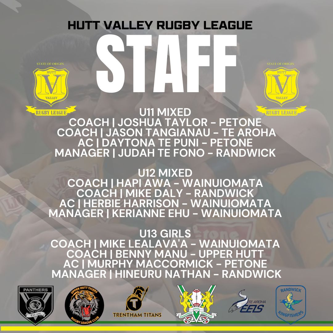 Hutt - Congratulations 🎉 to our 2025 Hutt Valley Rugby League ...