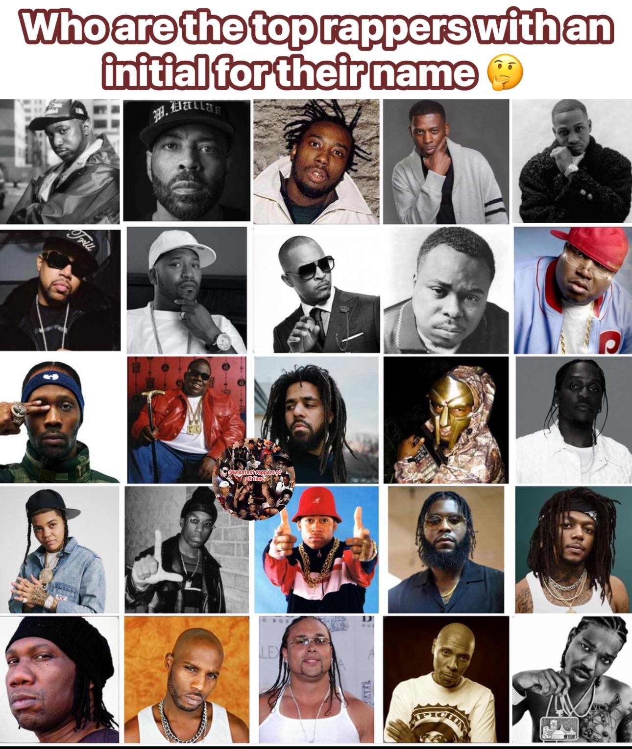 rappers with letter names in music
