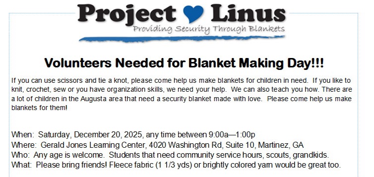 Project Linus - Augusta, GA Chapter