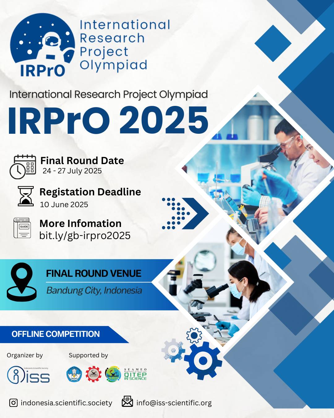 International Research Project Olympiad - IRPrO | Bandung