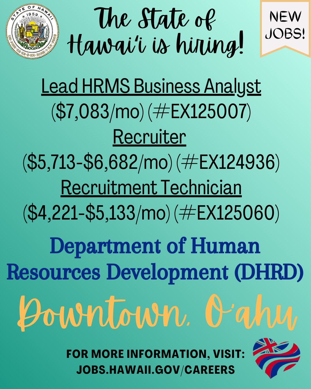 State of Hawai'i Department of Human Resources Development | Honolulu HI
