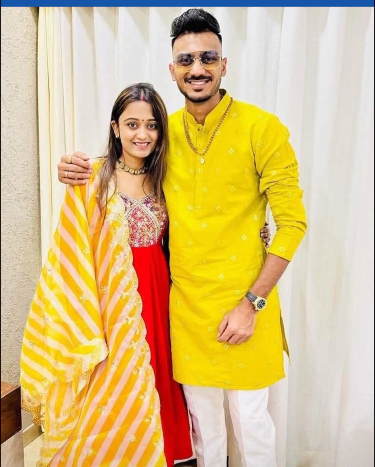Cricket - Axar Patel and his beautiful wife 💘 | Facebook