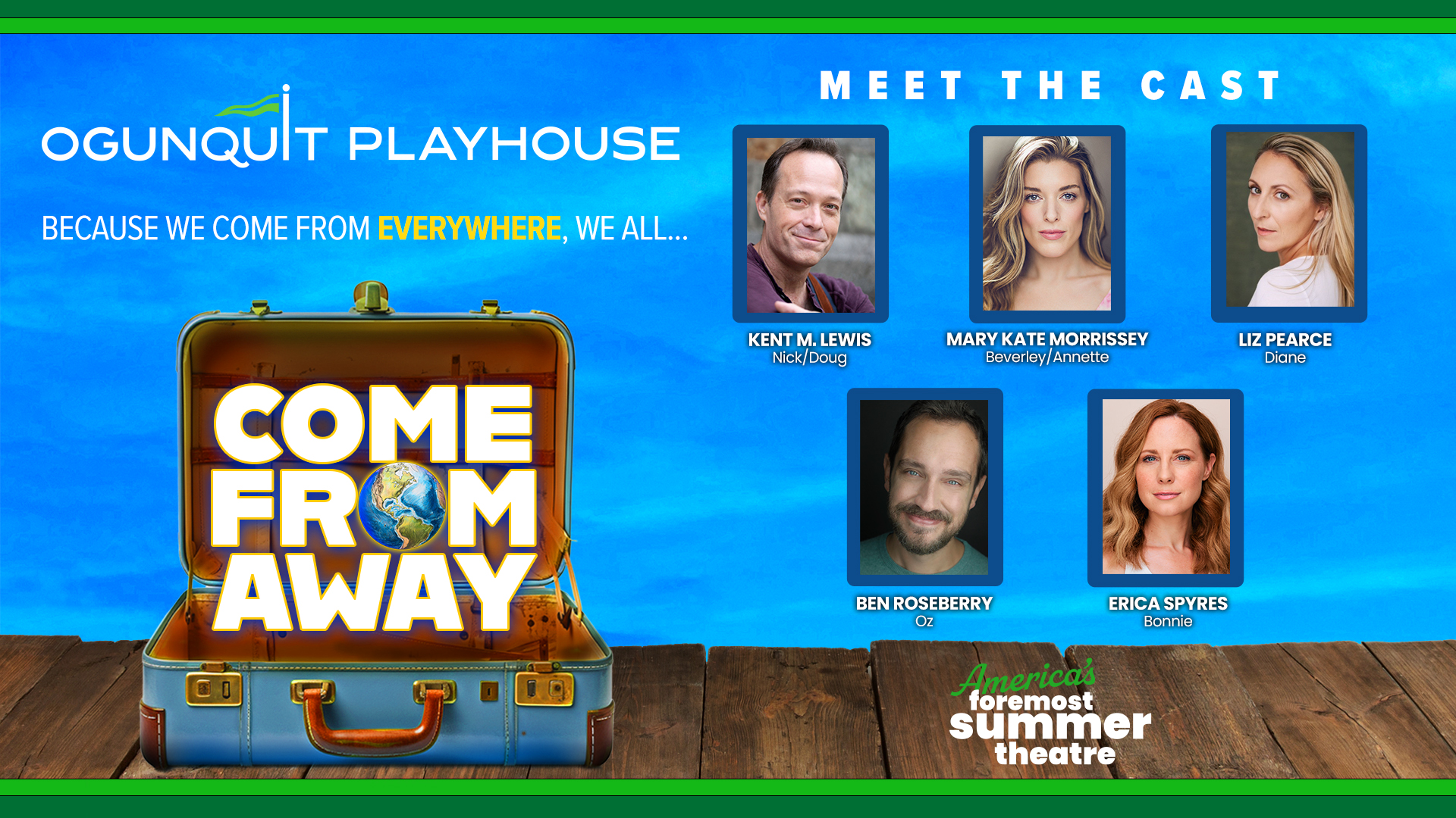 COME FROM AWAY has arrived at Pioneer Theatre Company! Happy 