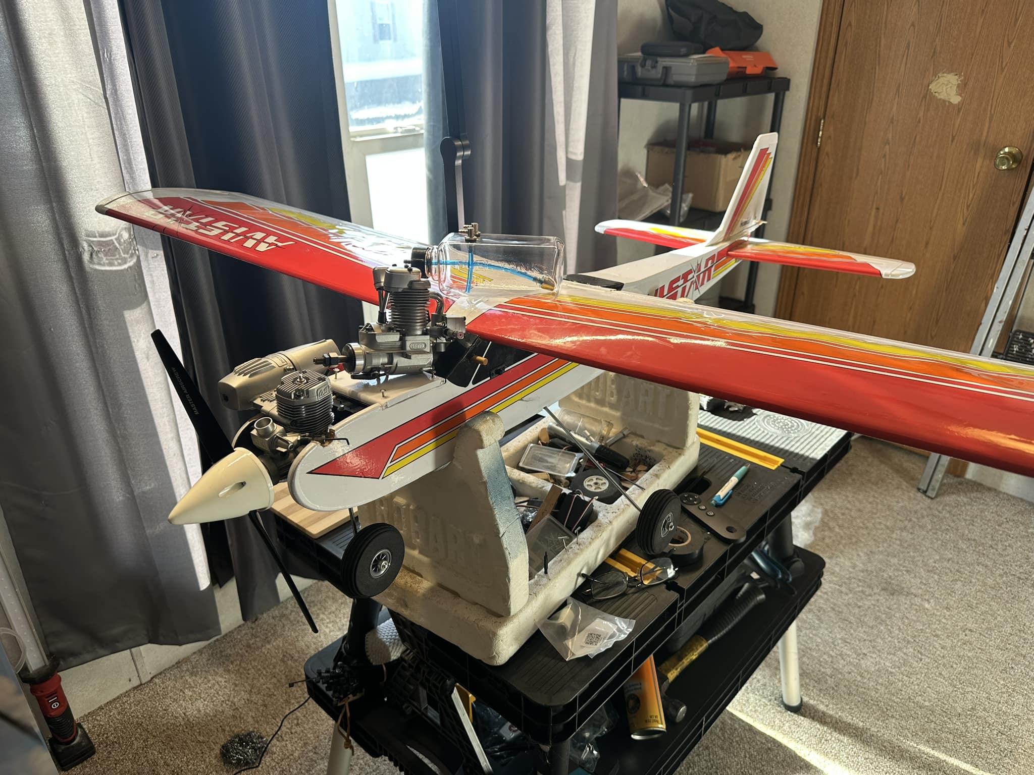 Avistar Saito FA-56 engine installation